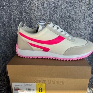 Steve Madden ladies sneakers “Denny” Multi pink size 8